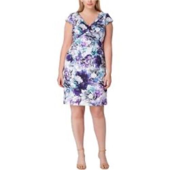 TAHARI Womens Floral Sheath Dress - Picture 1 of 8